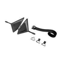 Маска на очі LOCKINK Vixen Blindfold, чорна, натуральна шкіра, регульований обсяг — Просмотреть изображение 7