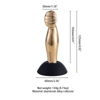 Вибромассажер простаты LOCKINK SEVANDA Eros, золотистый, 10 режимов, пульт ДУ, съемная присоска — Просмотреть изображение 11