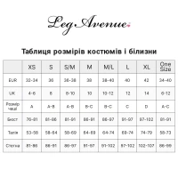 Тедді Leg Avenue Thong teddy with strappy back, One Size, чорне, еластичне мереживо, низ — стрінги — Переглянути зображення 6