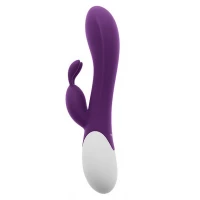 Вібратор-кролик S Pleasures Premium Corabi Rabbit, фіолетовий, вушка для клітора, 16 режимів, нагрів — Переглянути зображення 2