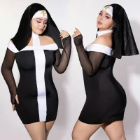 Еротичний костюм монашки JSY P61130 Plus Size — Просмотреть изображение 1