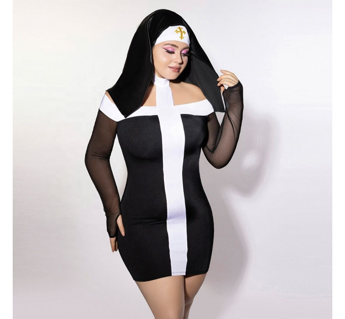 Еротичний костюм монашки JSY P61130 Plus Size