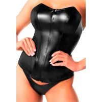 Корсет Noir Handmade F334 Powerwetlook corset - XXL — Переглянути зображення 1