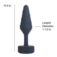 Анальная пробка Lux Active Twist Plug Large Blue — Просмотреть изображение 4