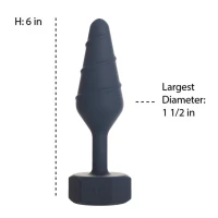 Анальна пробка Lux Active Twist Plug Large Blue — Переглянути зображення 6