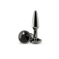 Анальна пробка NS Novelties Rear Assets - Tapered - Small - Gunmetal - Black — Переглянути зображення 1