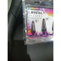 Набір анальних пробок Doc Johnson Crystal Jellies - Anal Trainer Set - Rainbow (м'яте паковання!!!)