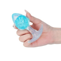 Анальна пробка Liebe Seele Icecream-shaped Crystal Anal Plug - Blue Small — Переглянути зображення 3