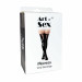 Лаковані панчохи зі шнурівкою Art of Sex - Mistress, чорні, розмір M