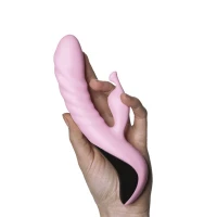 Вібратор Adrien Lastic Mini Trigger з масажними рухами стовбура — Переглянути зображення 4