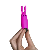 Віброкуля Adrien Lastic Pocket Vibe Rabbit Pink зі стимулювальними вушками — Переглянути зображення 4