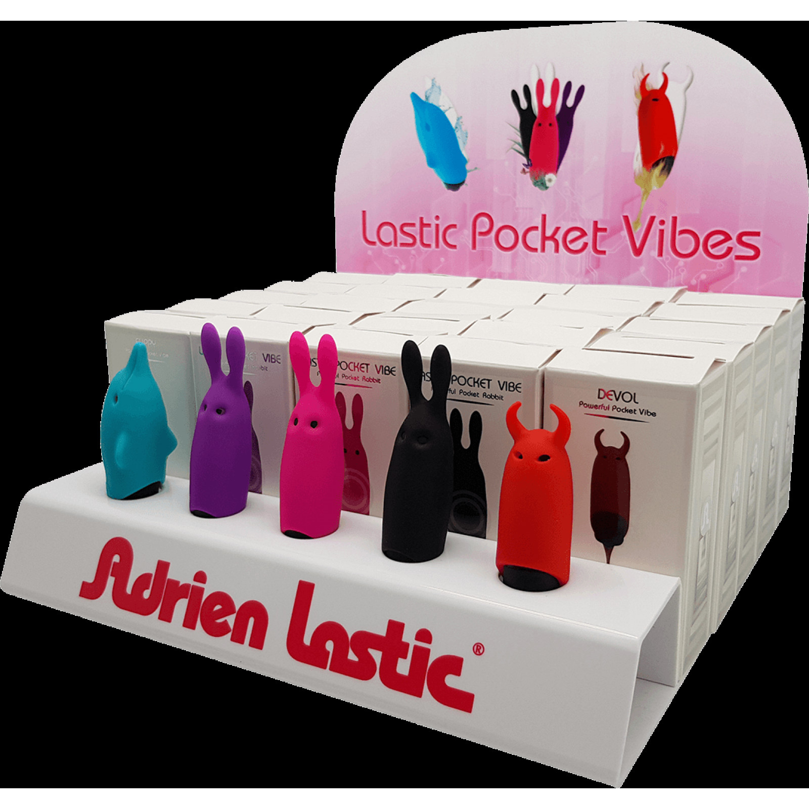 Набір вібраторів Adrien Lastic Promo Pack Pocket Vibe (25 шт + тестери)