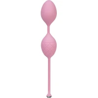 Розкішні вагінальні кульки PILLOW TALK - Frisky Pink з кристалом, діаметр 3,2 см, вага 49-75гр — Переглянути зображення 6
