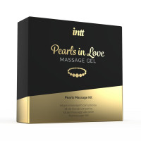 Набір для перлинного масажу Intt Pearls in Love: намисто та силіконовий масажний гель — Просмотреть изображение 3