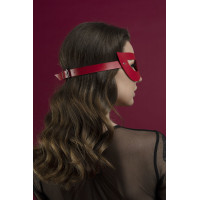 Маска на обличчя Feral Feelings - Mistery Mask натуральна шкіра, червона