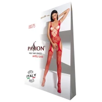 Відвертий бодістокінг з глибоким декольте Passion BS075 red — Переглянути зображення 5