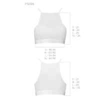 Спортивний топ з прозорою вставкою Passion PS006 TOP S, white — Переглянути зображення 5