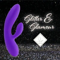 Гнучкий вібратор кролик з двома моторами FeelzToys Lea Rabbit Vibrator Medium Purple — Просмотреть изображение 3