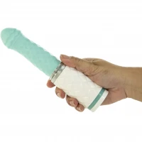 Розкішний вібратор-пульсатор Pillow Talk з присоскою - Feisty Thrusting Vibrator Teal — Переглянути зображення 6