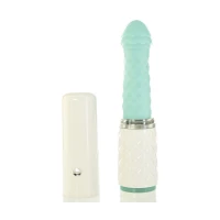 Розкішний вібратор-пульсатор Pillow Talk з присоскою - Feisty Thrusting Vibrator Teal — Переглянути зображення 1