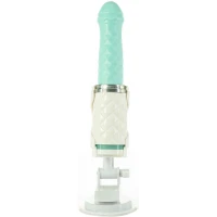 Розкішний вібратор-пульсатор Pillow Talk з присоскою - Feisty Thrusting Vibrator Teal — Переглянути зображення 4