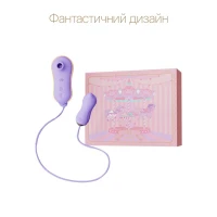 Набір 2в1 Zalo — UNICORN Violet, віброяйце + вакуумний стимулятор — Просмотреть изображение 3