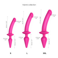 Анальная пробка с дилдо 2в1 Strap-On-Me SWITCH PLUG-IN DILDO Fuchsia L, диаметр 4,5/3,4 см Анальная пробка с дилдо 2в1 Strap-On-Me SWITCH PLUG-IN DILDO Fuchsia L, диаметр 4,5/3,4 см