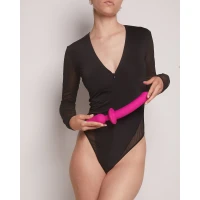 Анальна пробка з дилдо 2в1 Strap-On-Me SWITCH PLUG-IN DILDO Fuchsia L, діаметр 4,5/3,4 см — Переглянути зображення 5