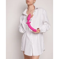 Анальна пробка з дилдо 2в1 Strap-On-Me SWITCH PLUG-IN DILDO Fuchsia L, діаметр 4,5/3,4 см — Переглянути зображення 6