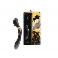 Вібромасажер Shunga Zoa Black, двосторонній — Переглянути зображення 9