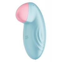 Смарт-вібратор для клітора Satisfyer Tropical Tip Light Blue — Переглянути зображення 3