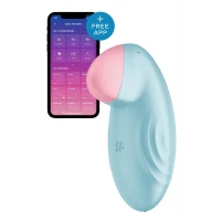 Смарт-вібратор для клітора Satisfyer Tropical Tip Light Blue — Переглянути зображення 1