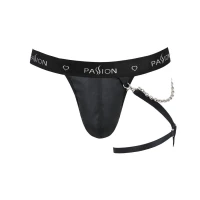 Чоловічі трусики танга з підв’язкою Passion 058 THONG BILL XXL/XXXL Black — Переглянути зображення 8