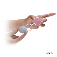 Набір вагінальних кульок LELO Beads Mini, діаметр 2,9 см, змінне навантаження, 2х28 та 2х37 г — Переглянути зображення 2