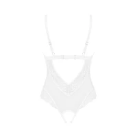 Еротичне напівпрозоре боді Obsessive Heavenlly crotchless teddy M/L, з доступом — Переглянути зображення 4