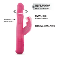 Вібратор-кролик Dorcel Baby Rabbit Magenta 2.0 з перлинним масажем і головкою, що обертається — Переглянути зображення 3