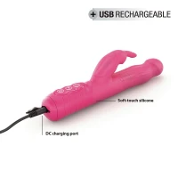 Вібратор-кролик Dorcel Baby Rabbit Magenta 2.0 з перлинним масажем і головкою, що обертається — Переглянути зображення 7