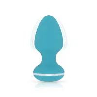 Анальна вібропробка Cala Azul – Blanca Vibrating anal plug, 10 режимів — Переглянути зображення 2