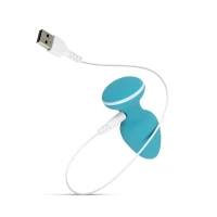 Анальна вібропробка Cala Azul – Blanca Vibrating anal plug, 10 режимів — Переглянути зображення 7