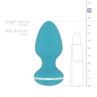 Анальна вібропробка Cala Azul – Blanca Vibrating anal plug, 10 режимів — Переглянути зображення 6
