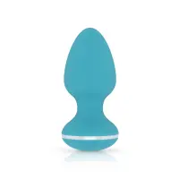 Анальна вібропробка Cala Azul – Blanca Vibrating anal plug, 10 режимів — Переглянути зображення 1