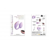 Виброяйцо с вакуумной клиторальной стимуляцией Love To Love Wonderlover VIVA MAUVE — Просмотреть изображение 7