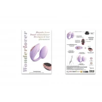 Віброяйце з вакуумною кліторальною стимуляцією Love To Love Wonderlover VIVA MAUVE — Переглянути зображення 7