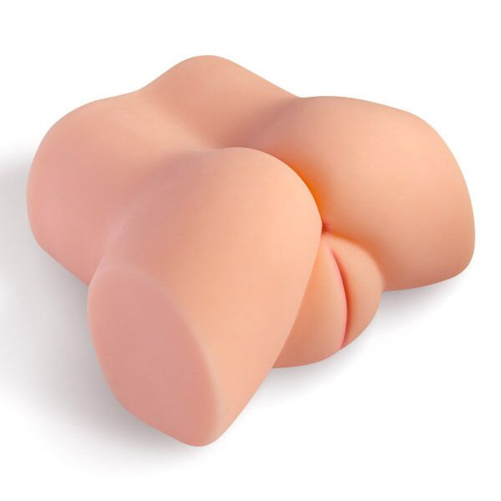 Мастурбатор-полуторс с вибрацией Real Body Real Tess, вагина и анус, 18х15 см