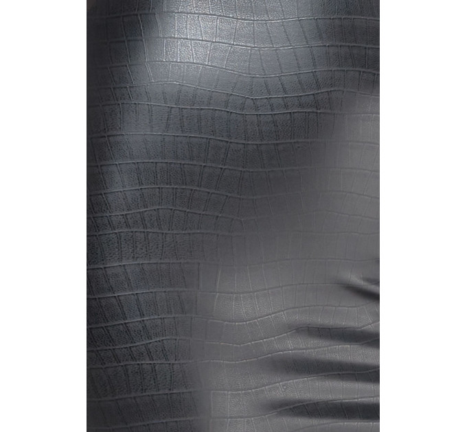 Трусики-стринги Noir Handmade P012 Wild, XXL, под латекс, крокодиловый принт, застежки по бокам