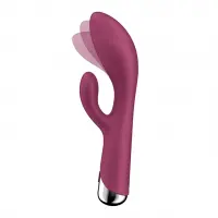 Вібратор-кролик з ротацією Satisfyer Spinning Rabbit 1 Red, 3 мотори — Переглянути зображення 2