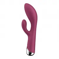 Вібратор-кролик з ротацією Satisfyer Spinning Rabbit 1 Red, 3 мотори — Переглянути зображення 3