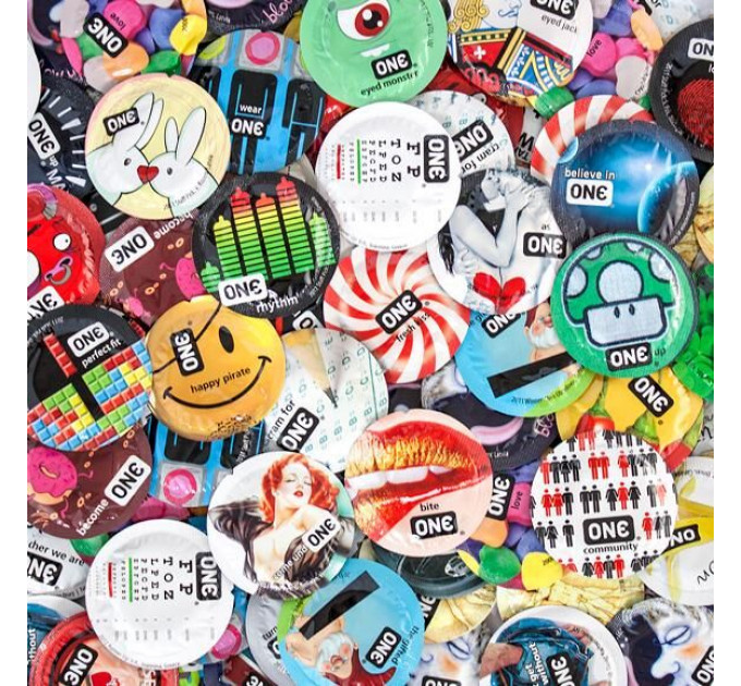 Презерватив ONE Extreme Ribs, 1 шт, ребристий, зі змазкою