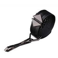 Набір фіксаторів для рук та ніг LOCKINK Hogtie Set, чорний, ремені з натуральної шкіри — Переглянути зображення 4