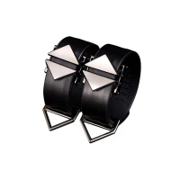 Набір фіксаторів для рук та ніг LOCKINK Hogtie Set, чорний, ремені з натуральної шкіри — Переглянути зображення 6